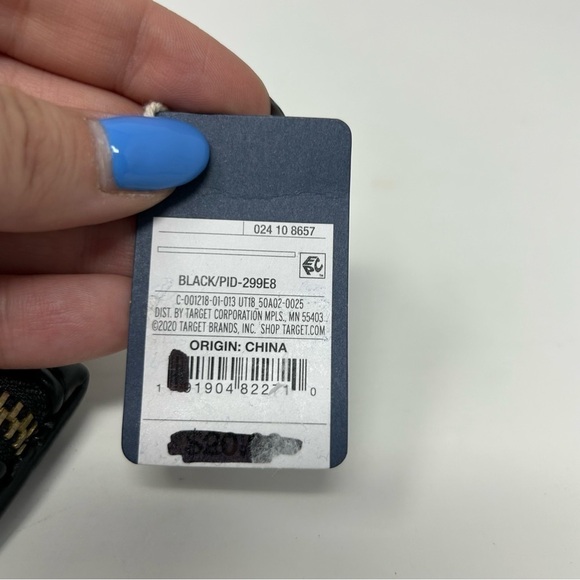 Universal Thread Small Convertible Black Faux Leather Wristlet Shoulder Bag - Picture 5 of 13